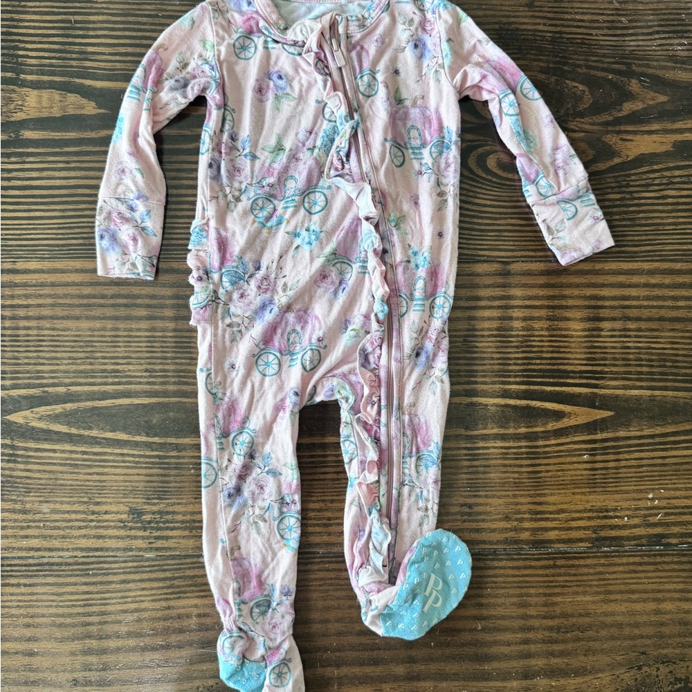 Posh Peanut Pumpkin Carriage Footie 3-6mo